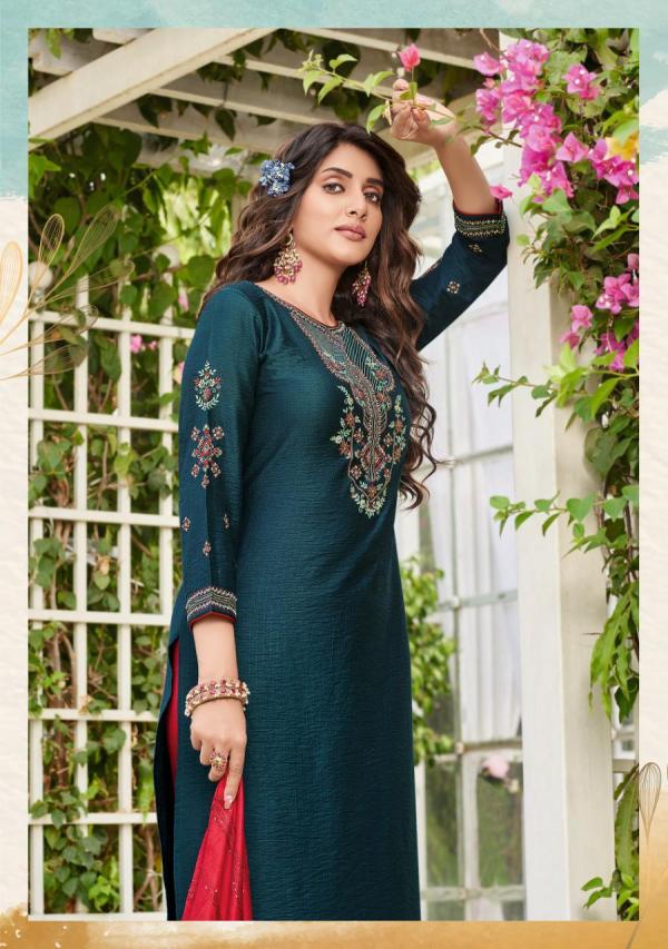 Ladies Copper Stone Vol 11 Viscose Embroidery Designer Readymade Suit